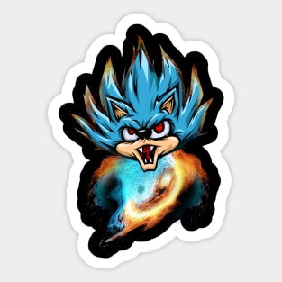 super sonic fire Sticker